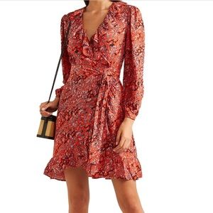 ❌SOLD❌Majè Red Wrap dress